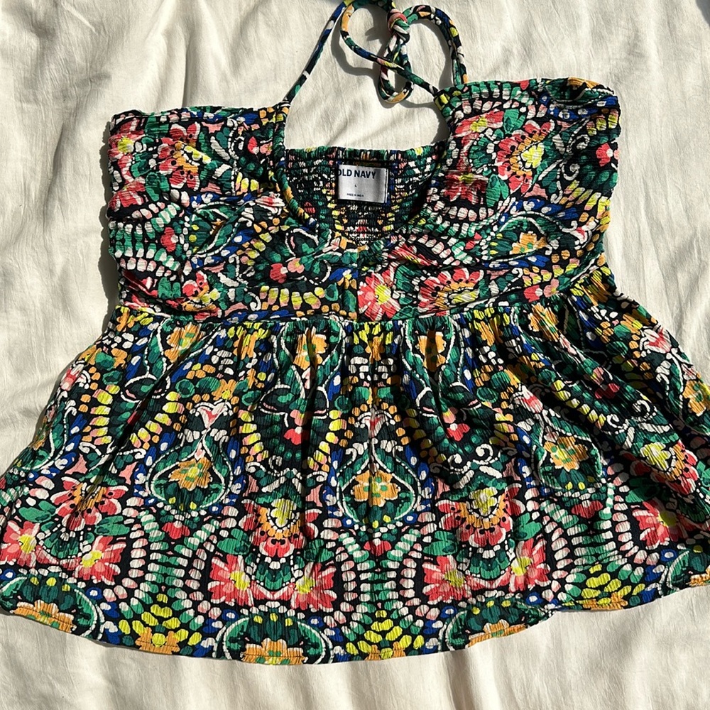 Old navy multi colored halter top